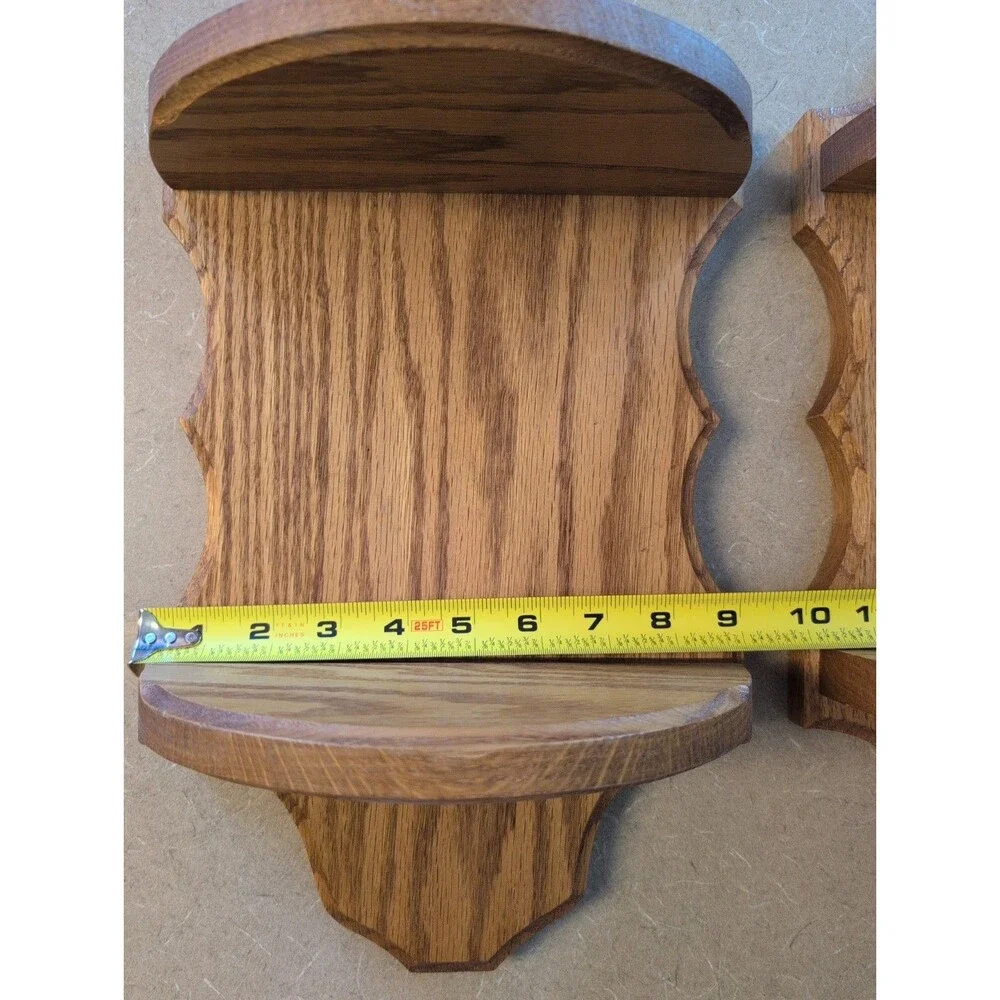 Vintage Set Of Large Oak Shelves 18